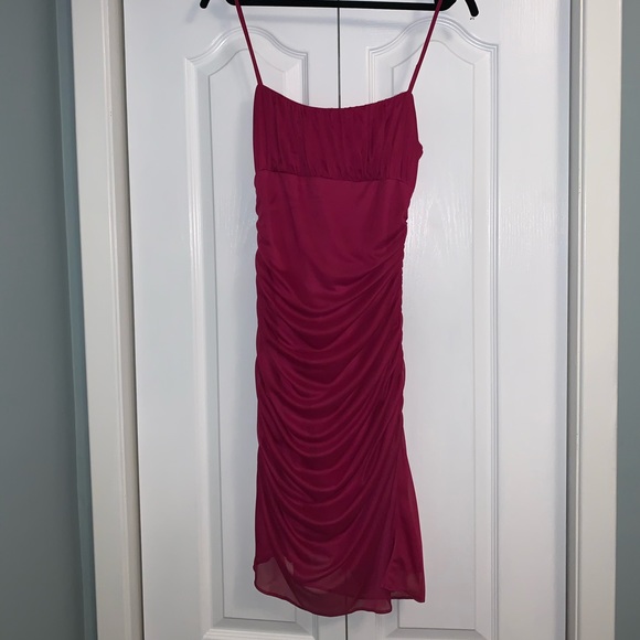 SCENE pink cocktail dress spaghetti straps wedding guest size medium - Picture 5 of 10